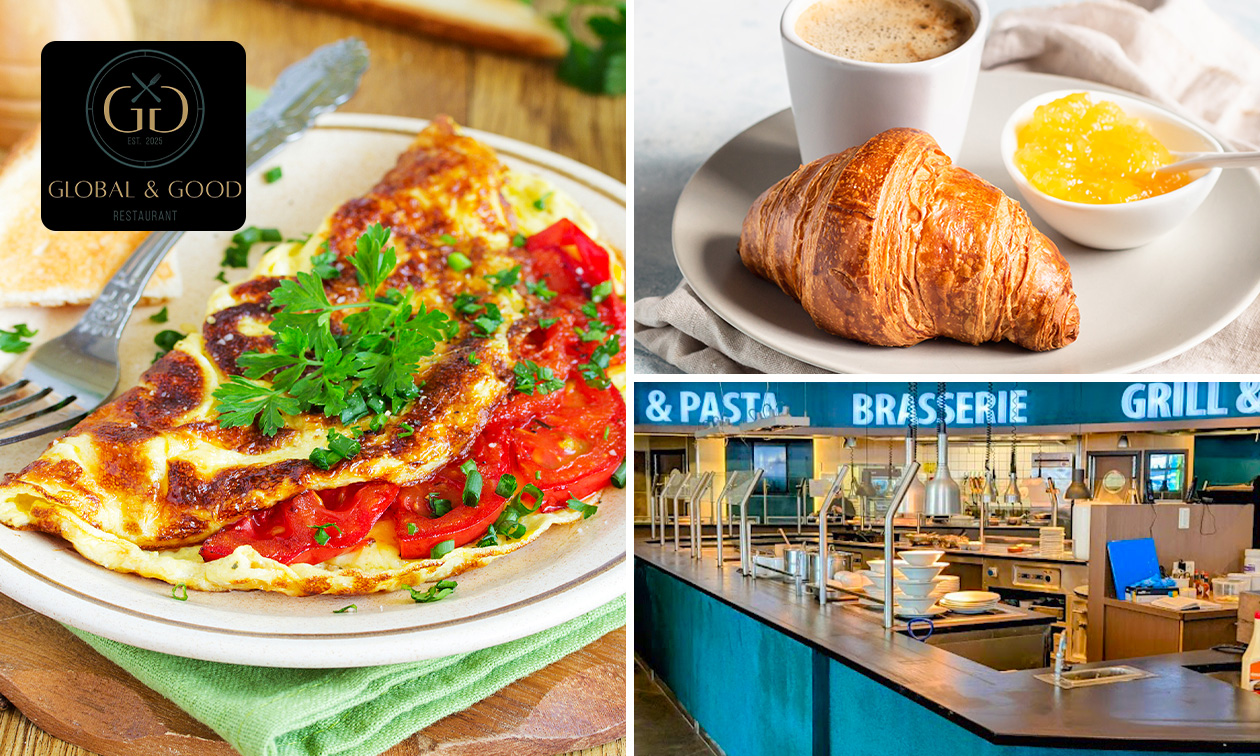 Onbeperkt ontbijtbuffet op zondag bij Global & Good Restaurant