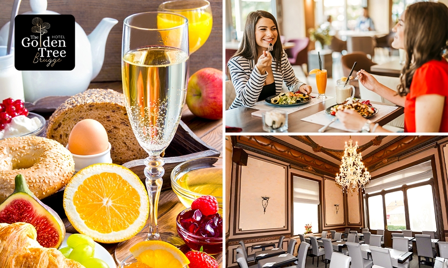 Onbeperkt ontbijtbuffet + glas cava bij Golden Tree Hotel