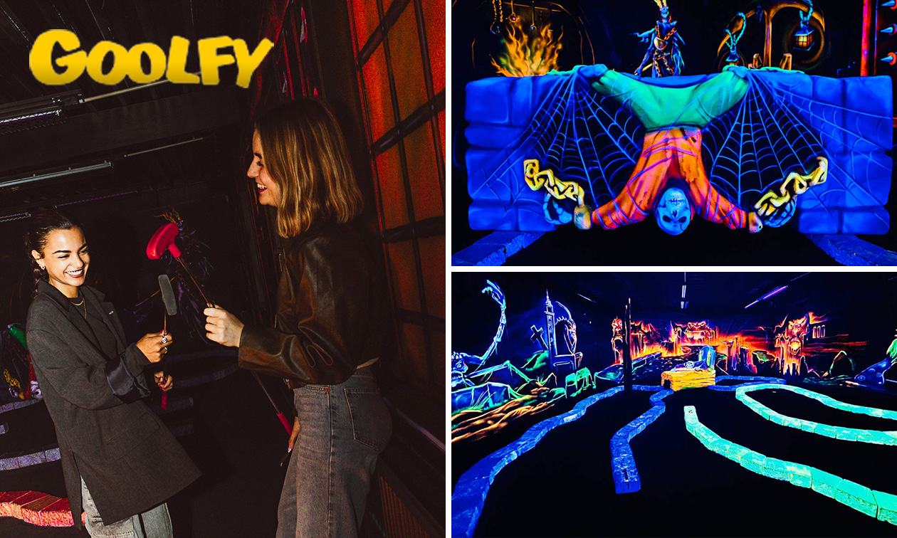 Partie de minigolf fluo à Braine-l’Alleud