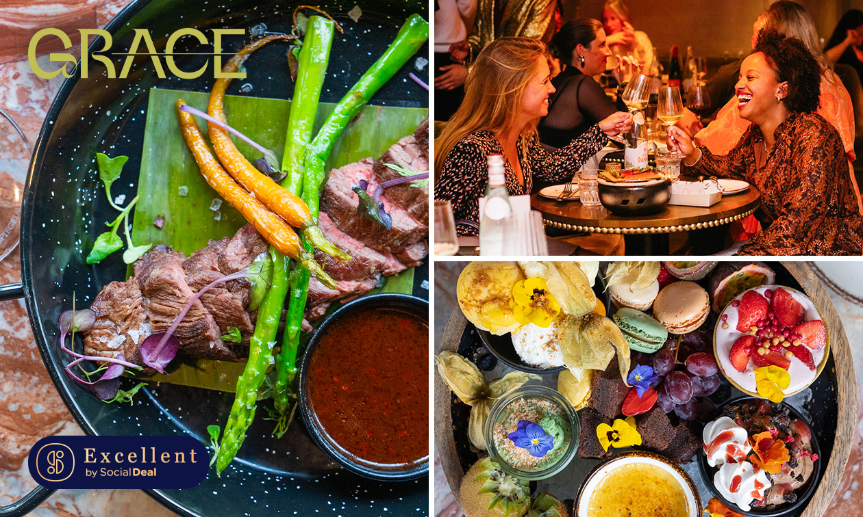 3-gangen shared dining-diner bij Grace Rotterdam