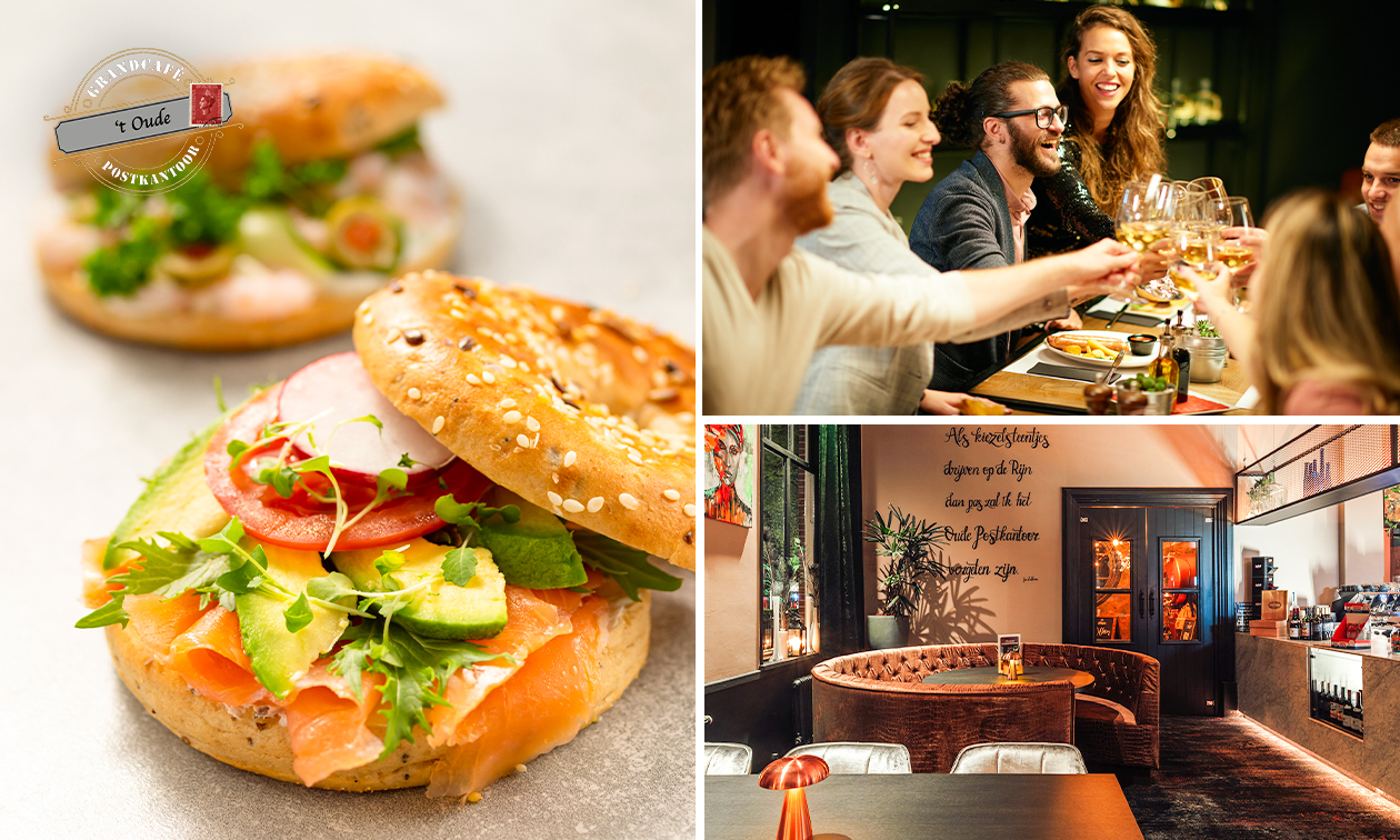 2-gangen keuzelunch bij Grandcafé Het Oude Postkantoor in hartje Emmen