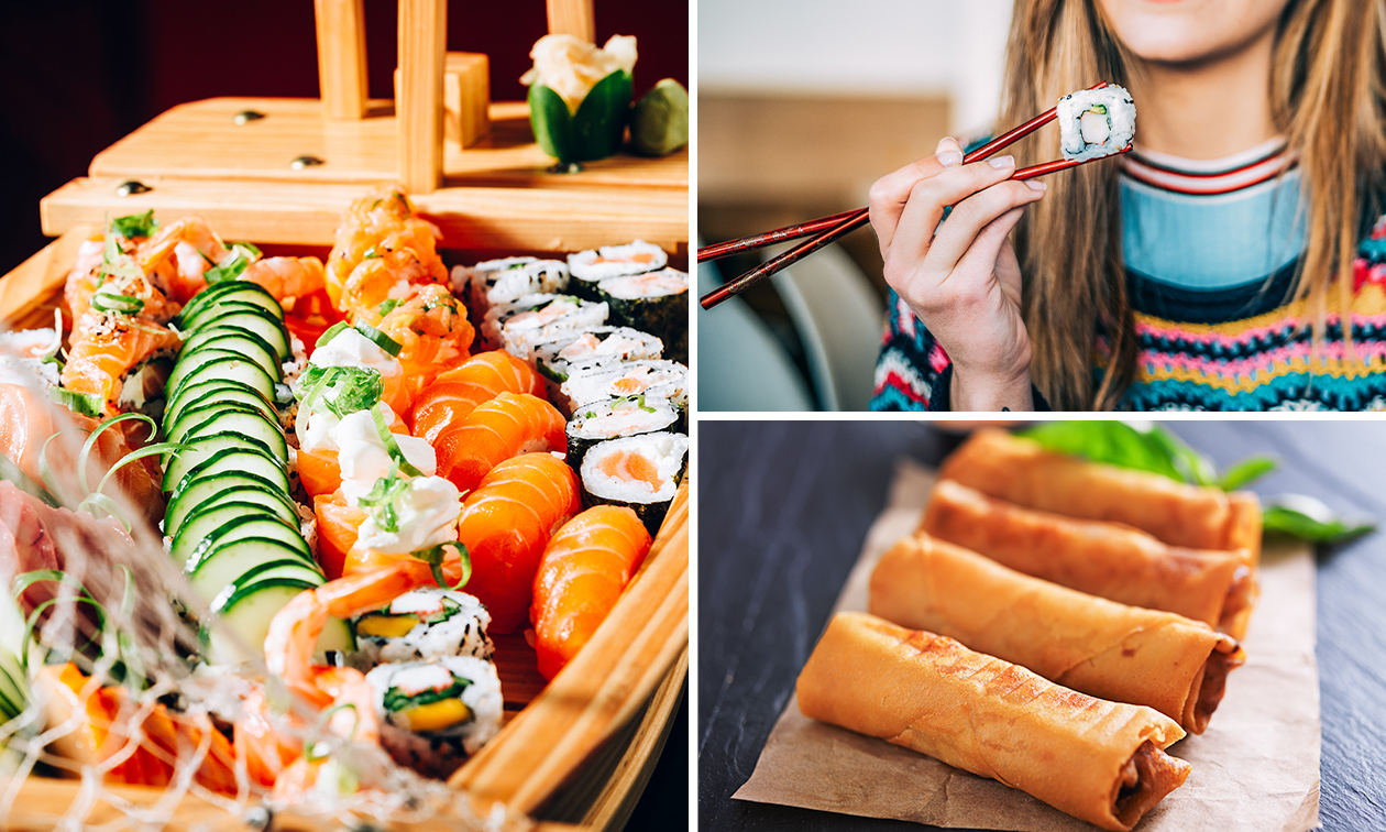 Sushibox (50 stuks) + 6 loempia's bij Grill N Sushi