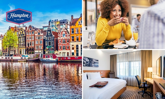 Übernachtung für 2 + Frühstück + Late Check-out im Hampton by Hilton Amsterdam Airport Schiphol