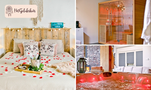 Romantische vip-overnachting(en) + bubbels evt. early check-in voor 2 nabij Roermond