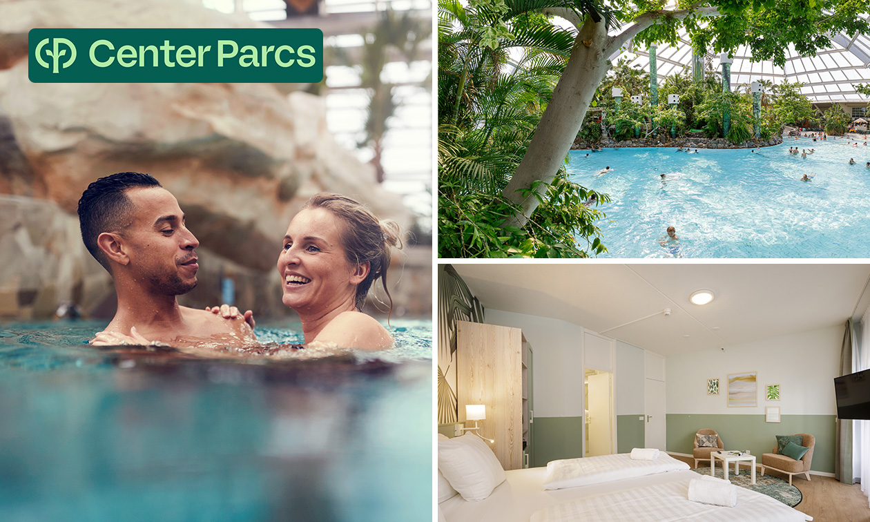 1 of 2 overnachtingen voor 2 + ontbijt in Center Parcs Hotel Het Heijderbos