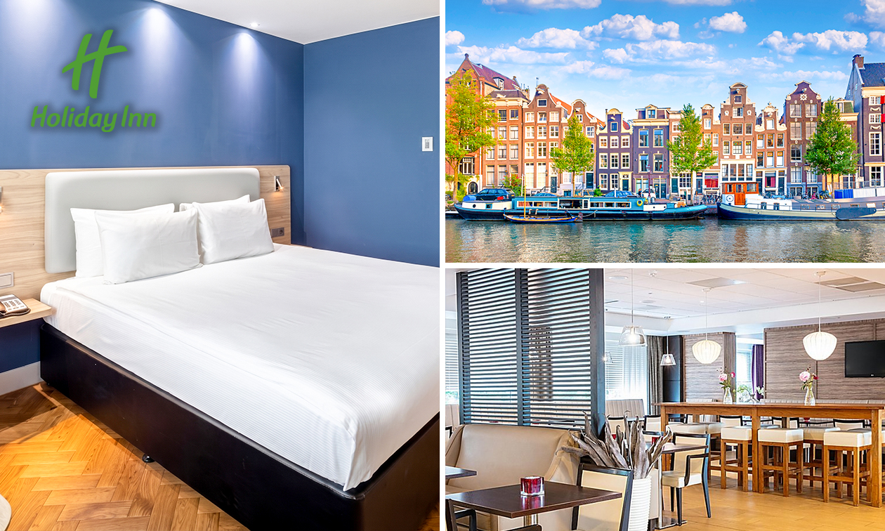 Overnachting voor 2 + ontbijt + late check-out in Amsterdam
