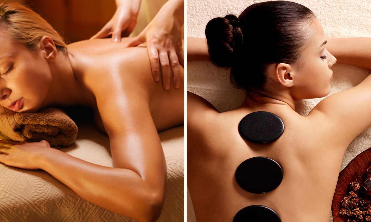Ontspannings- of hotstonemassage (60 min)