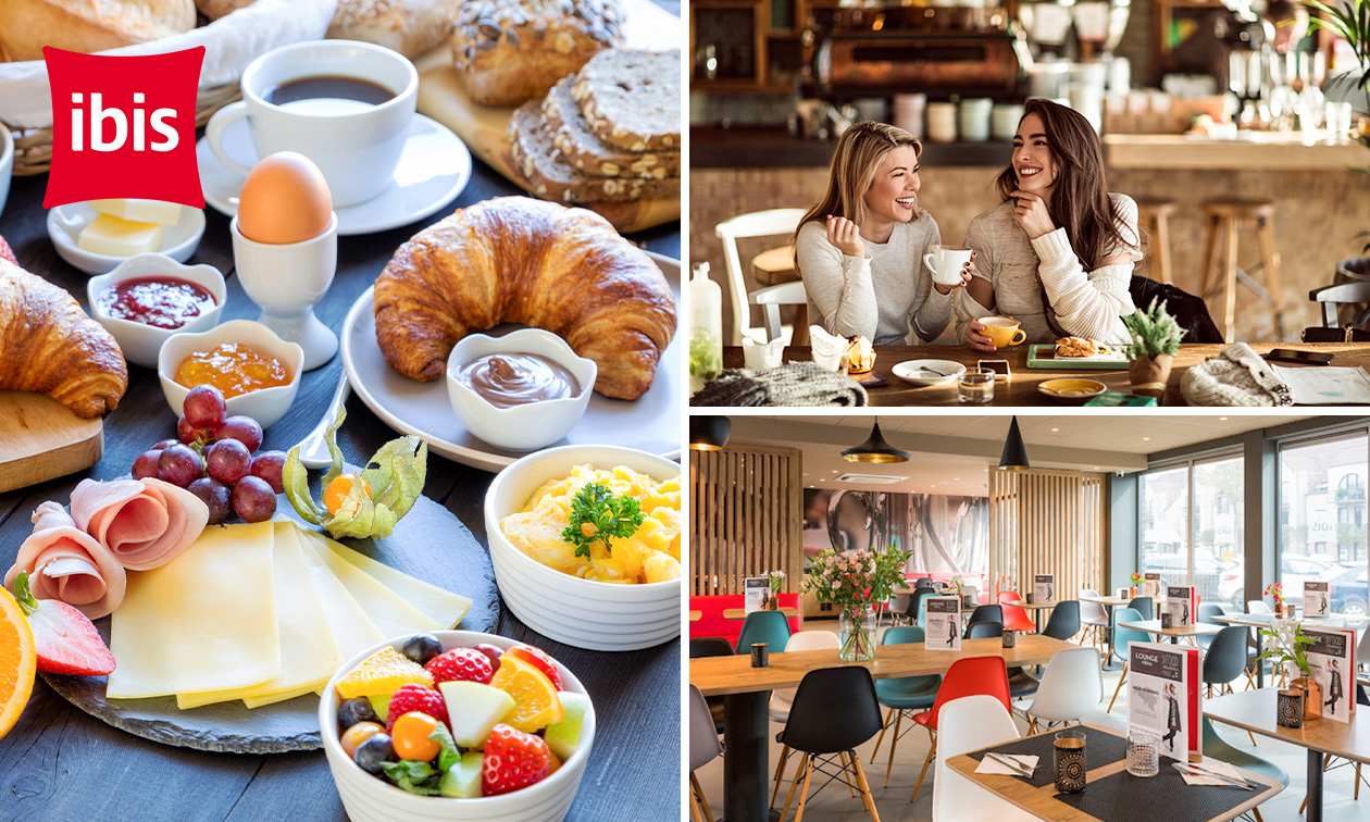 Ontbijtbuffet + glas cava bij Ibis in Aalst