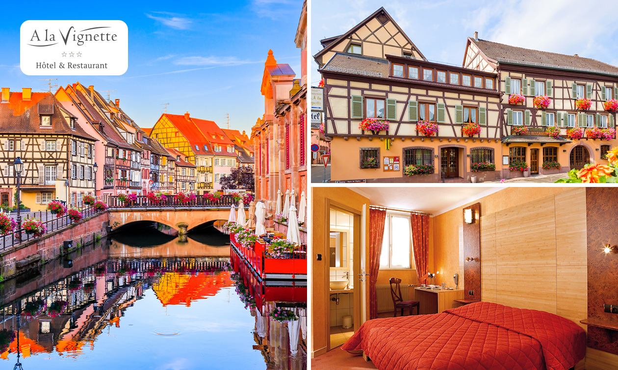 2 nuits pour 2 + petit-déjeuner + dîner + dégustation de vins sur la route des Vins d'Alsace