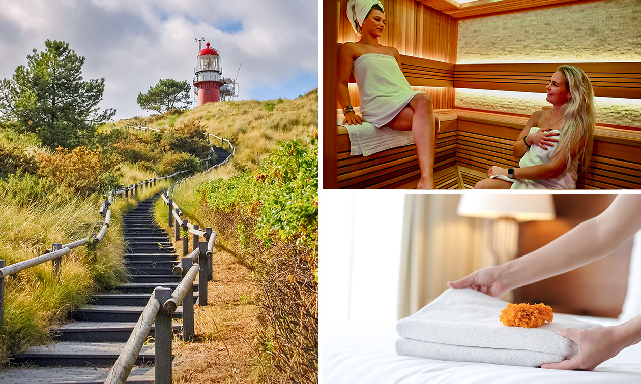 Overnachting voor 2 personen + wellness + ontbijt + late check-out in het Waddengebied