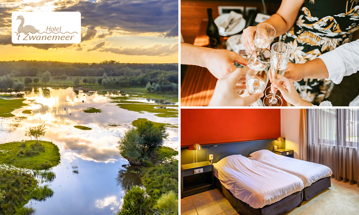 Overnachting voor 2 + ontbijt + flesje prosecco + late check-out Overnachting voor 2 + ontbijt + flesje prosecco + late check-out
