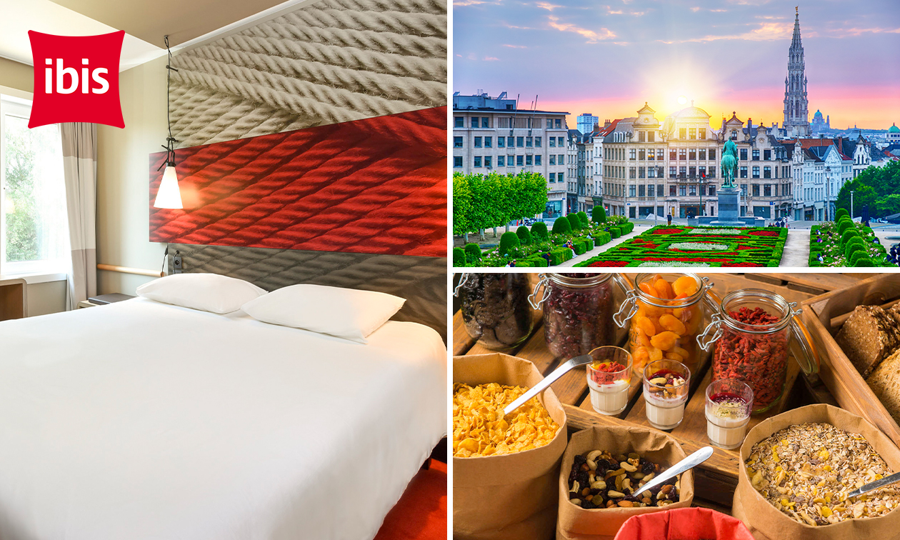 1 ou 2 nuits pour 2 + verre de bienvenue + évtl. petit-déjeuner et dîner à Bruxelles