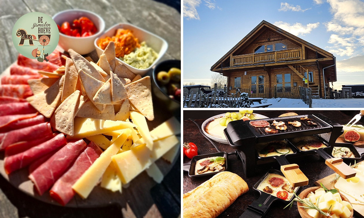 Raclette, spinning of gourmet + nagerecht + evt. tapasplank