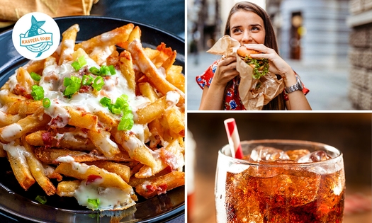Loaded fries of burger + frisdrank naar keuze bij Kasteel ToGo