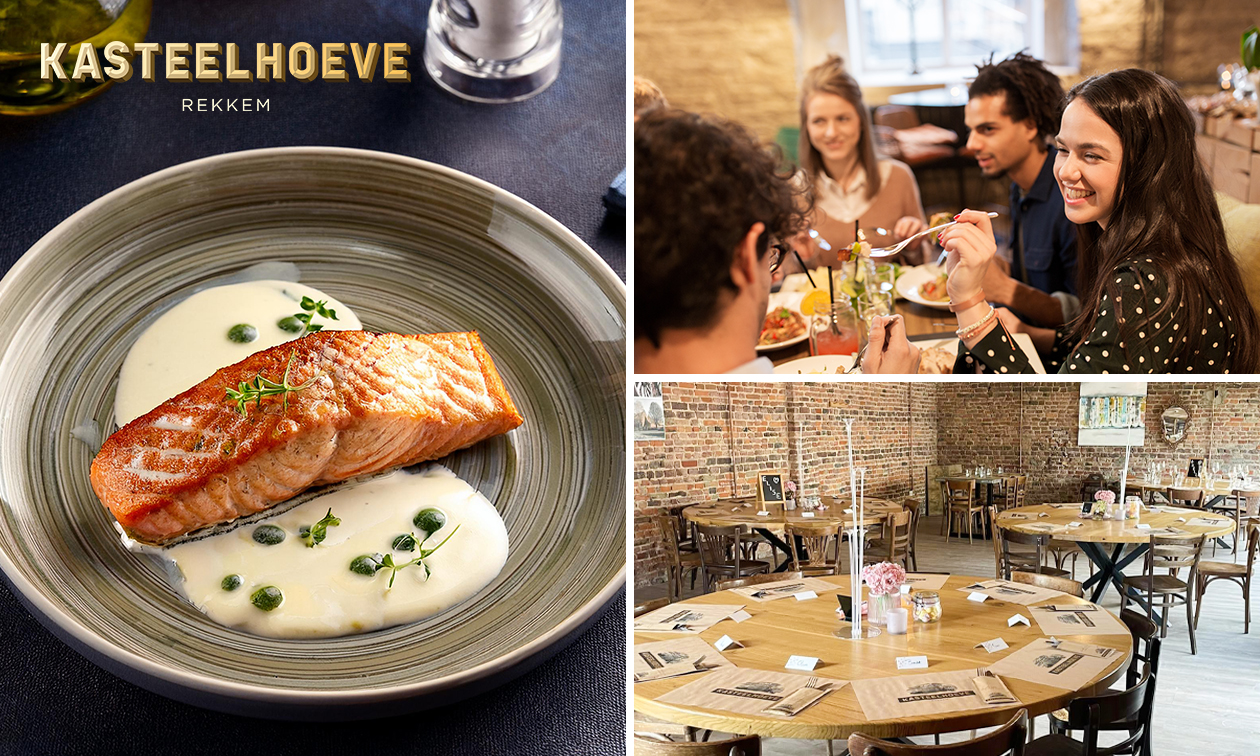 Dîner en 3 services au choix + amuse-bouche au Kasteelhoeve