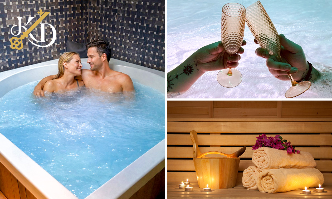 Privéspa voor 2 personen (2 of 3 uur) + drankjes + eventueel borrelplank en meer in Moeskroen
