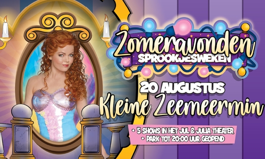 Entree De Kleine Zeemeermin op 20 augustus in Kinderpretpark Julianatoren