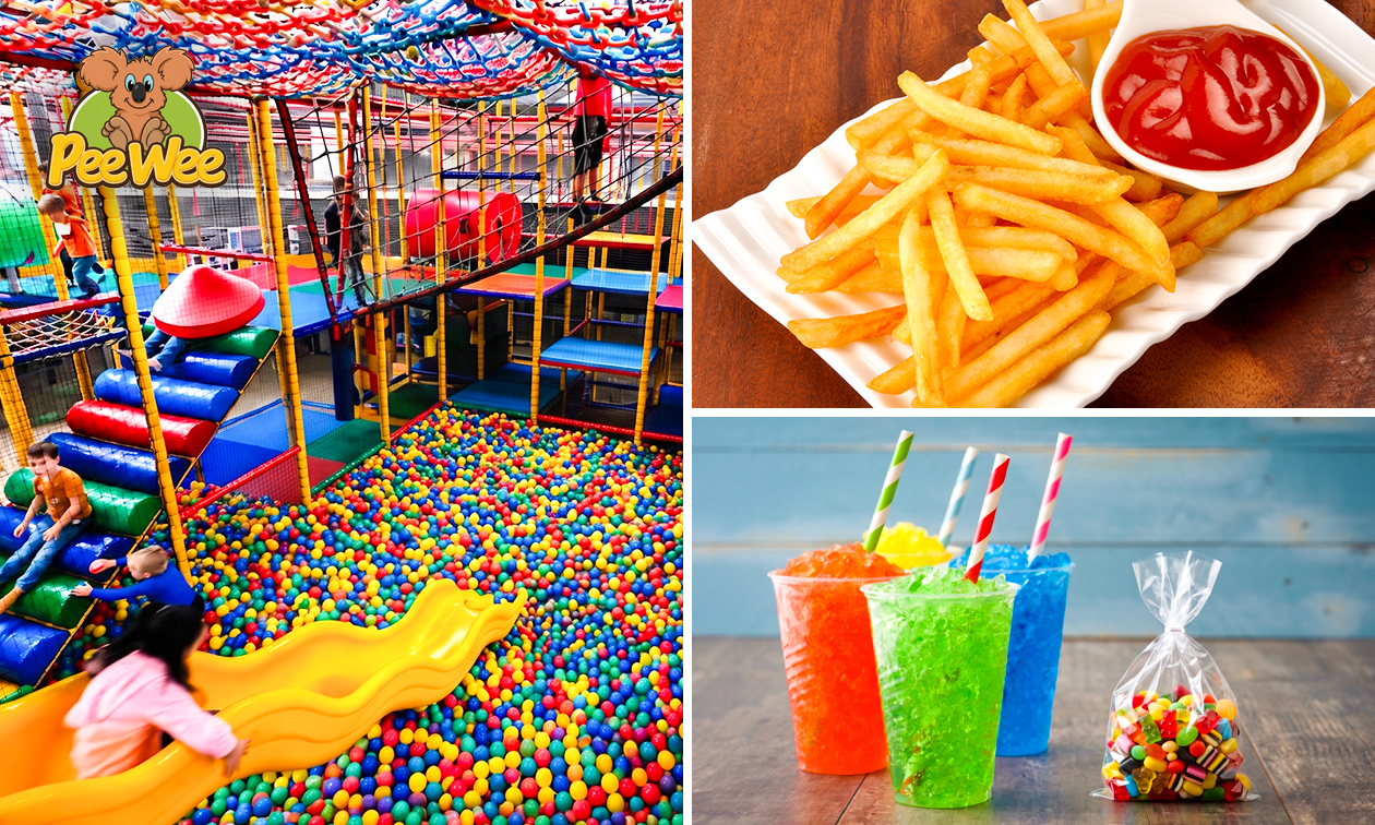 Entree + slush puppy + snoepzakje of kinderfeestje bij Kinderspeeldorp Pee Wee