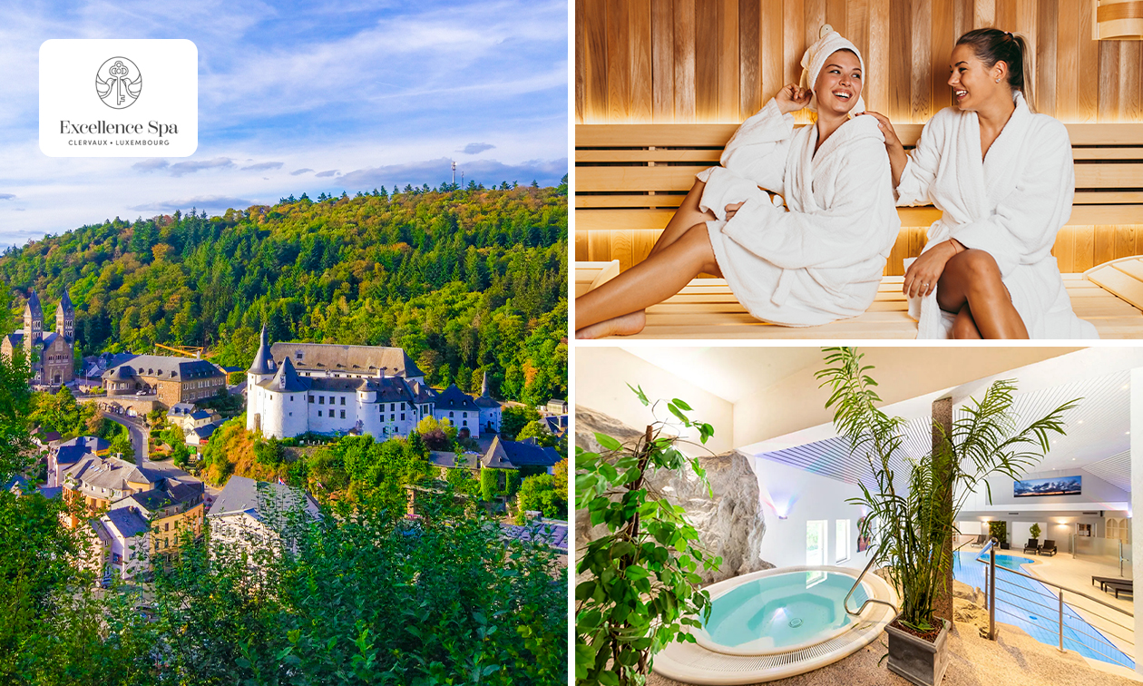 Nuit pour 2 + accès Spa + check-out tardif + évtl. petit-déjeuner et plus au Luxembourg