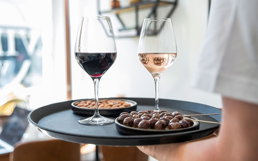 Vinsmagning og snacks