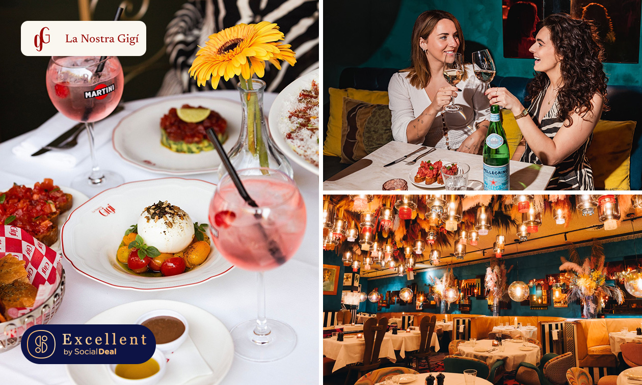 Italiaans 3-gangen shared dining-diner in Amsterdam