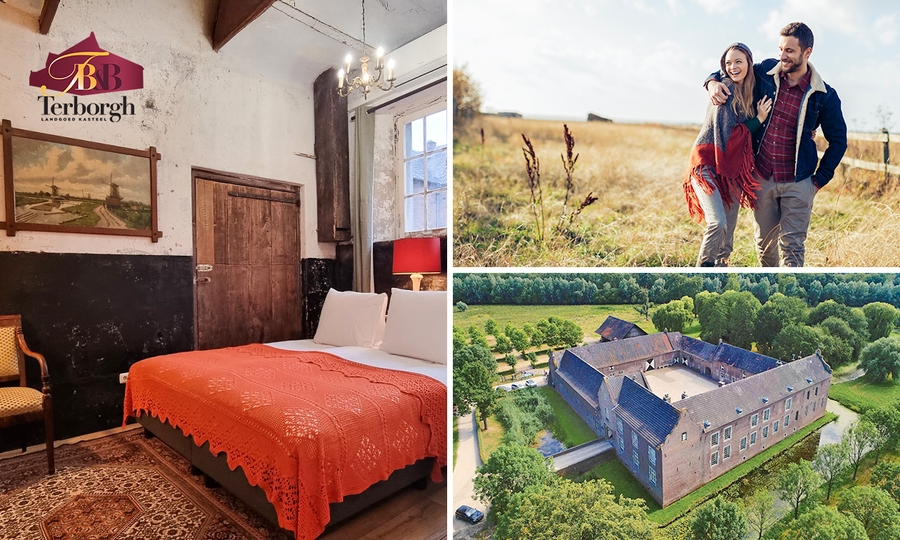 Overnachting(en) voor 2 + welkomstdrankje + ontbijt + late check-out aan het Pieterpad