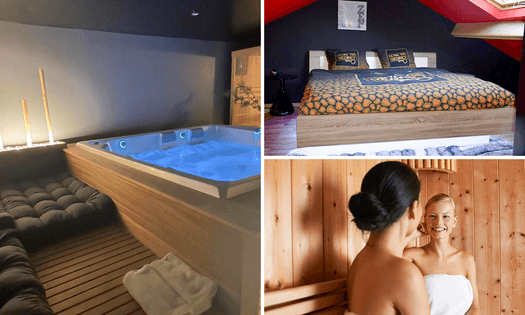 Nuit pour 2 + bain à remous et sauna