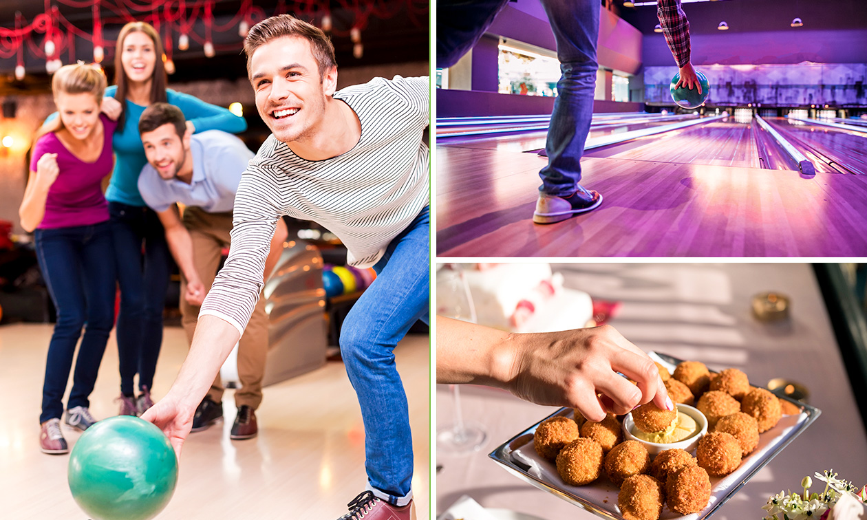 Bowlen (1 of 2 uur) + bittergarnituur of familie-pinsa