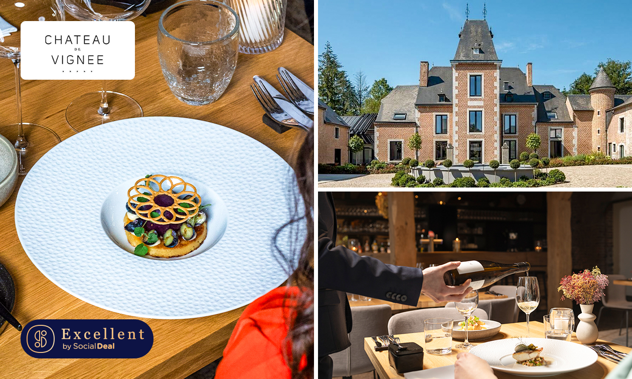 Menu bistronomique en 3, 4 ou 5 services au Lounge by Château de Vignée