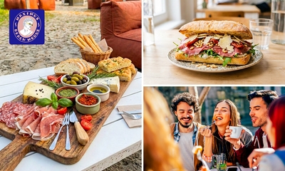 Warme drank met gebak, 2-gangenlunch of duo-borrelplank voor 2 + hondenplankje