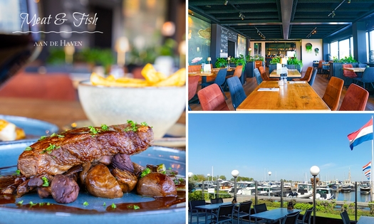 3-gangendiner à la carte bij Meat & Fish aan de Haven
