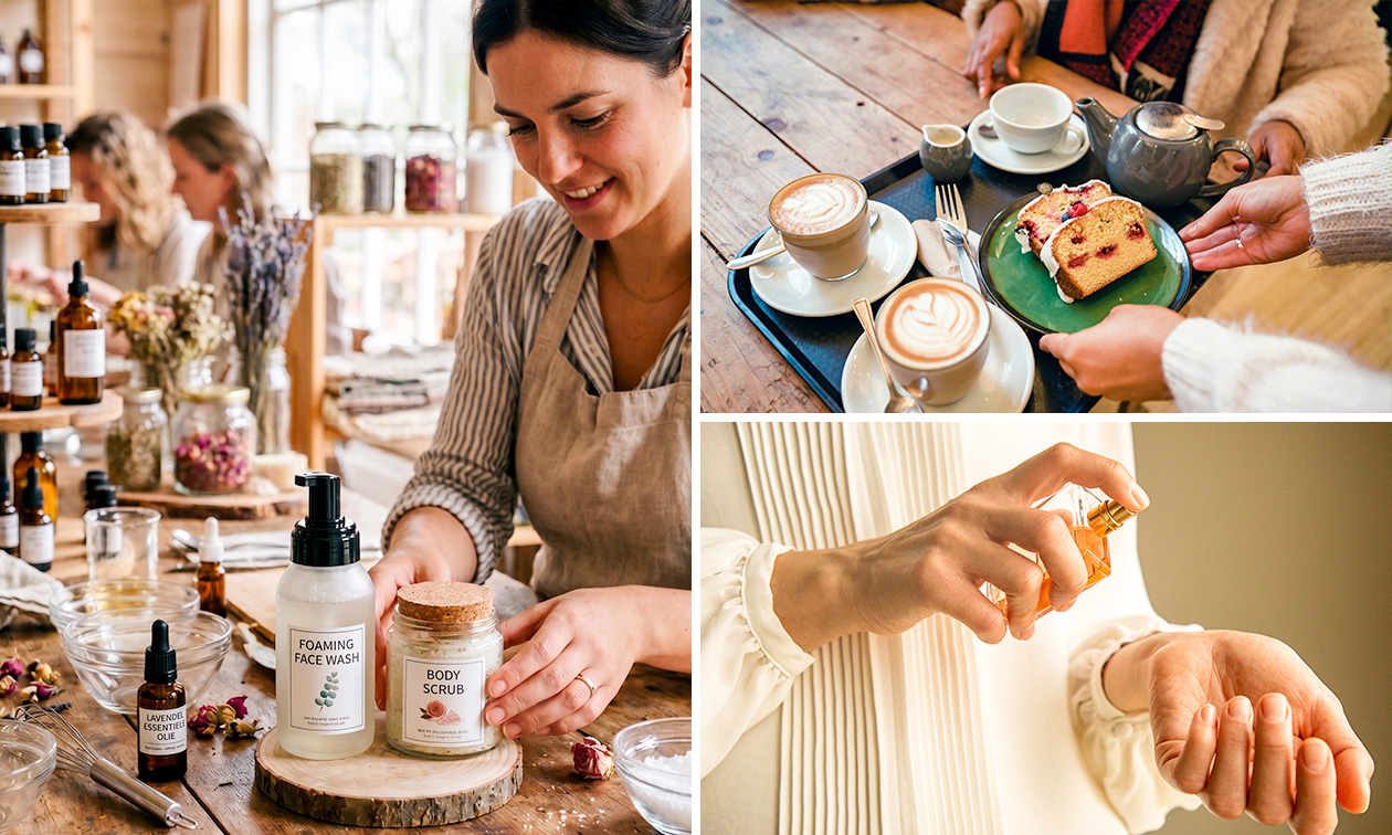 Selfcare-workshop + koffie/thee + lekkernij (1,5 uur) + evt. parfum maken