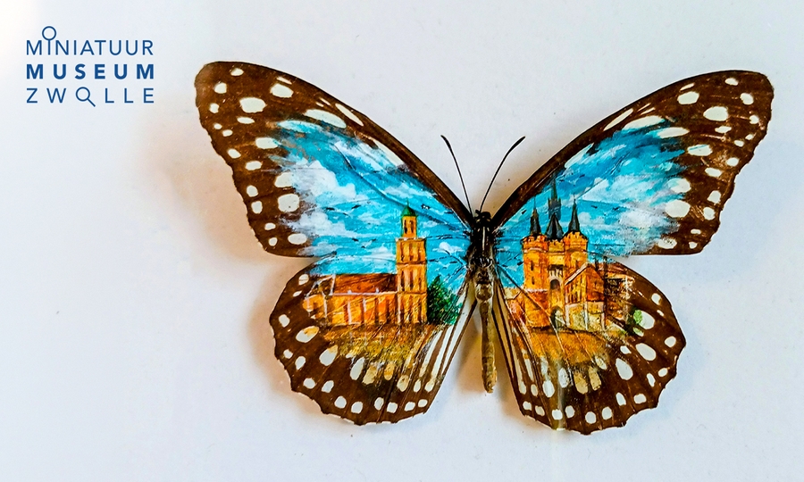 Entree voor micro-miniatuurtentoonstelling