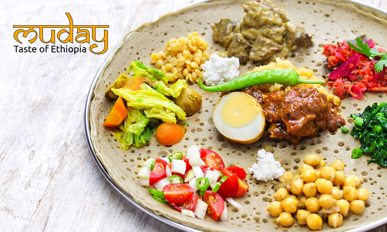 Voor 2 personen: Ethiopisch diner naar keuze bij Muday Gent
