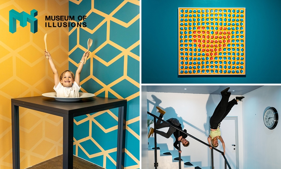 Entree tot het Museum of Illusions in hartje Brussel