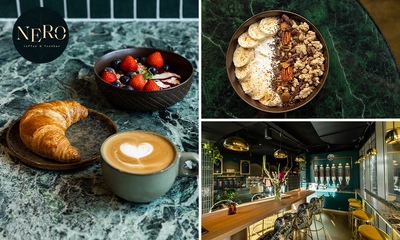 Luxe ontbijtplank of yoghurt met toppings + warme drank bij Nero coffee & foodbar