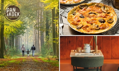 Wandelarrangement incl. gebak + warme drank + pannenkoek bij Pan & Koek Heino