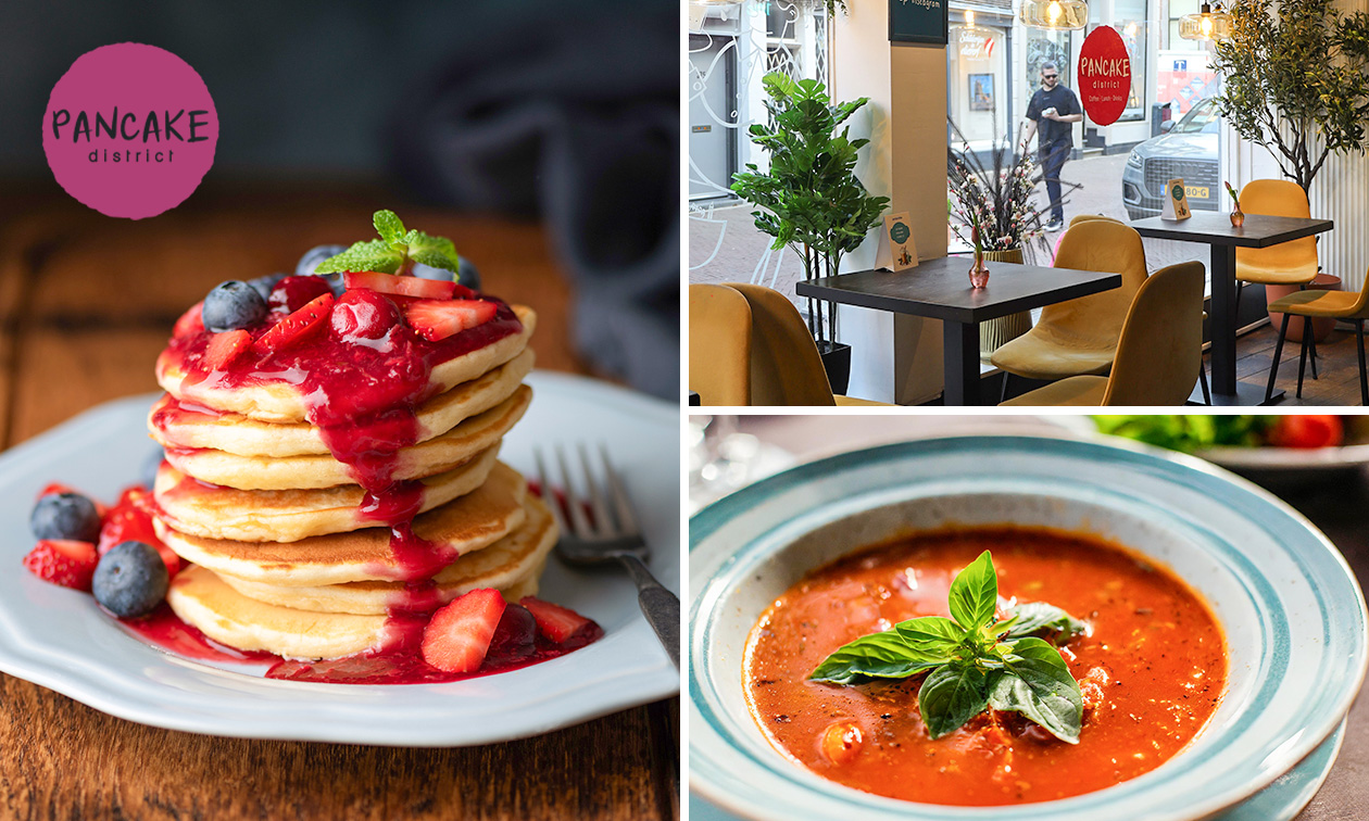 3-gangen keuzediner bij Pancake District in hartje Dordrecht