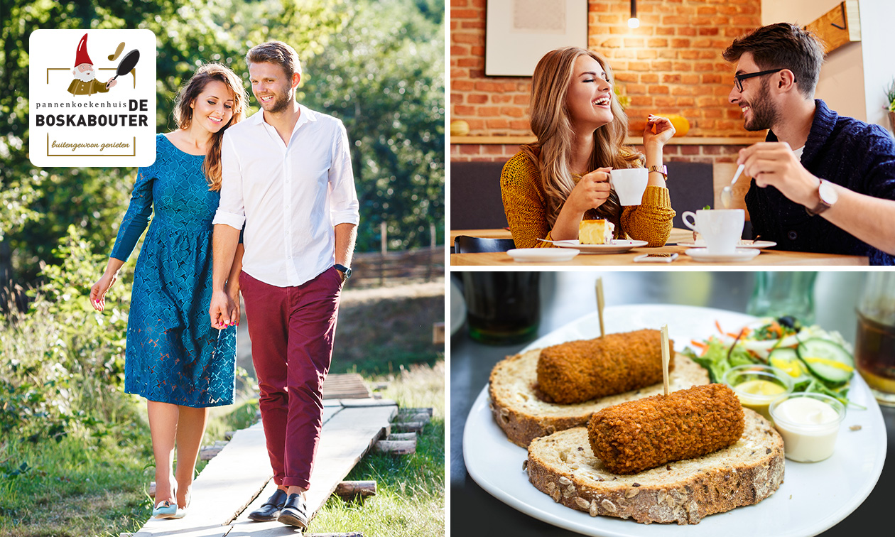 Wandelarrangement incl. warme drank + gebak + 2-gangenlunch