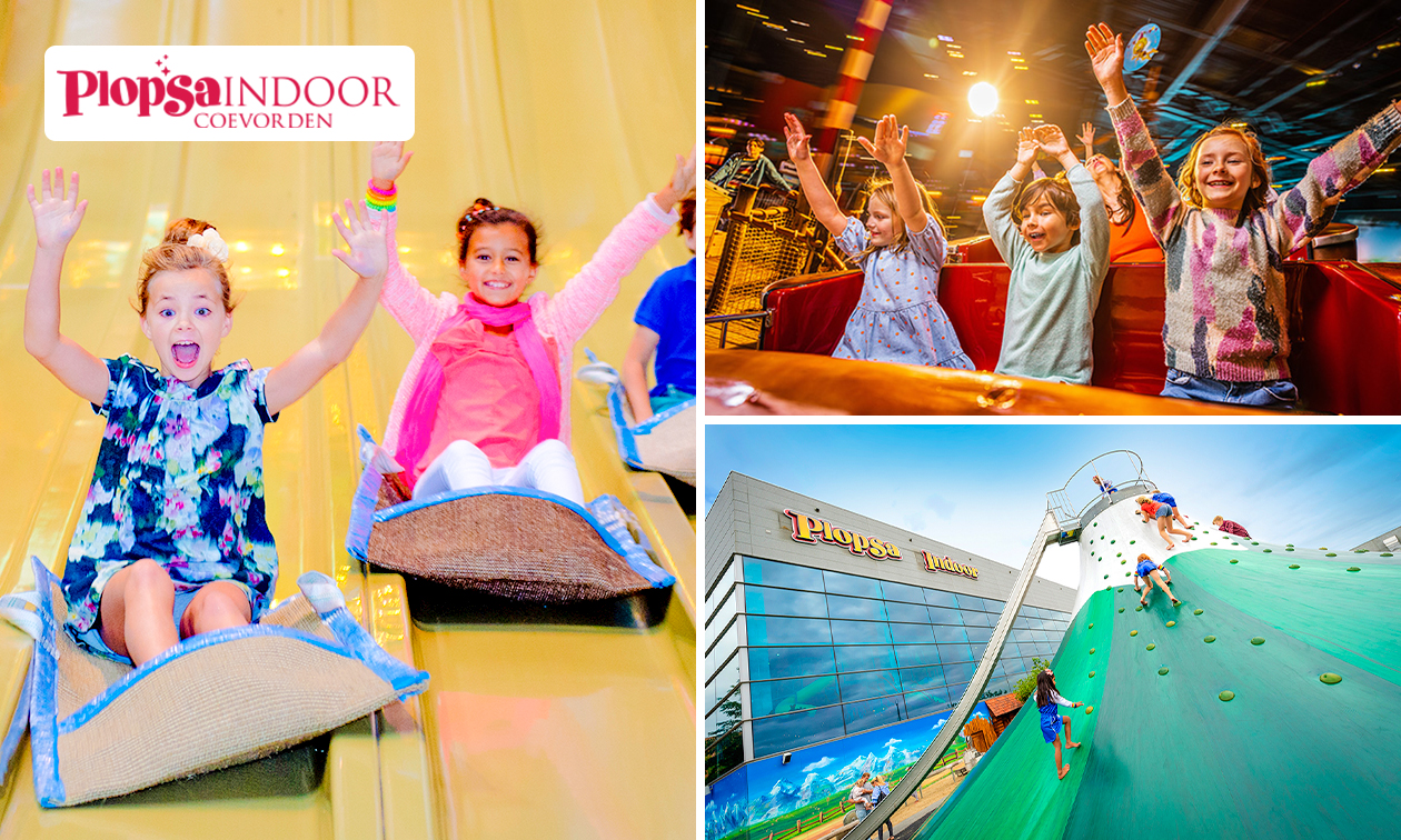 Unlimited Ticket voor Plopsa Indoor Coevorden Unlimited Ticket voor Plopsa Indoor Coevorden