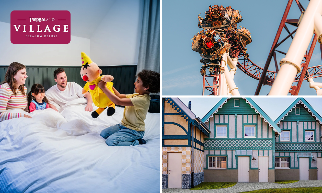 2 overnachtingen voor 4 in Plopsaland Village + entree Plopsaland de Panne + meer 2 overnachtingen voor 4 in Plopsaland Village + entree Plopsaland de Panne + meer