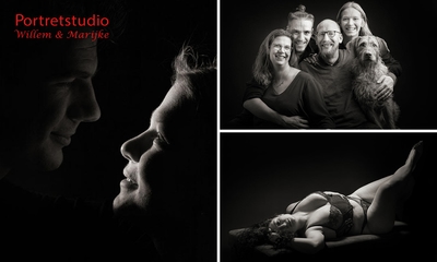 Fotoshoot (1 uur) tot 15 personen OF boudoirshoot (max 2 personen) + digitale foto