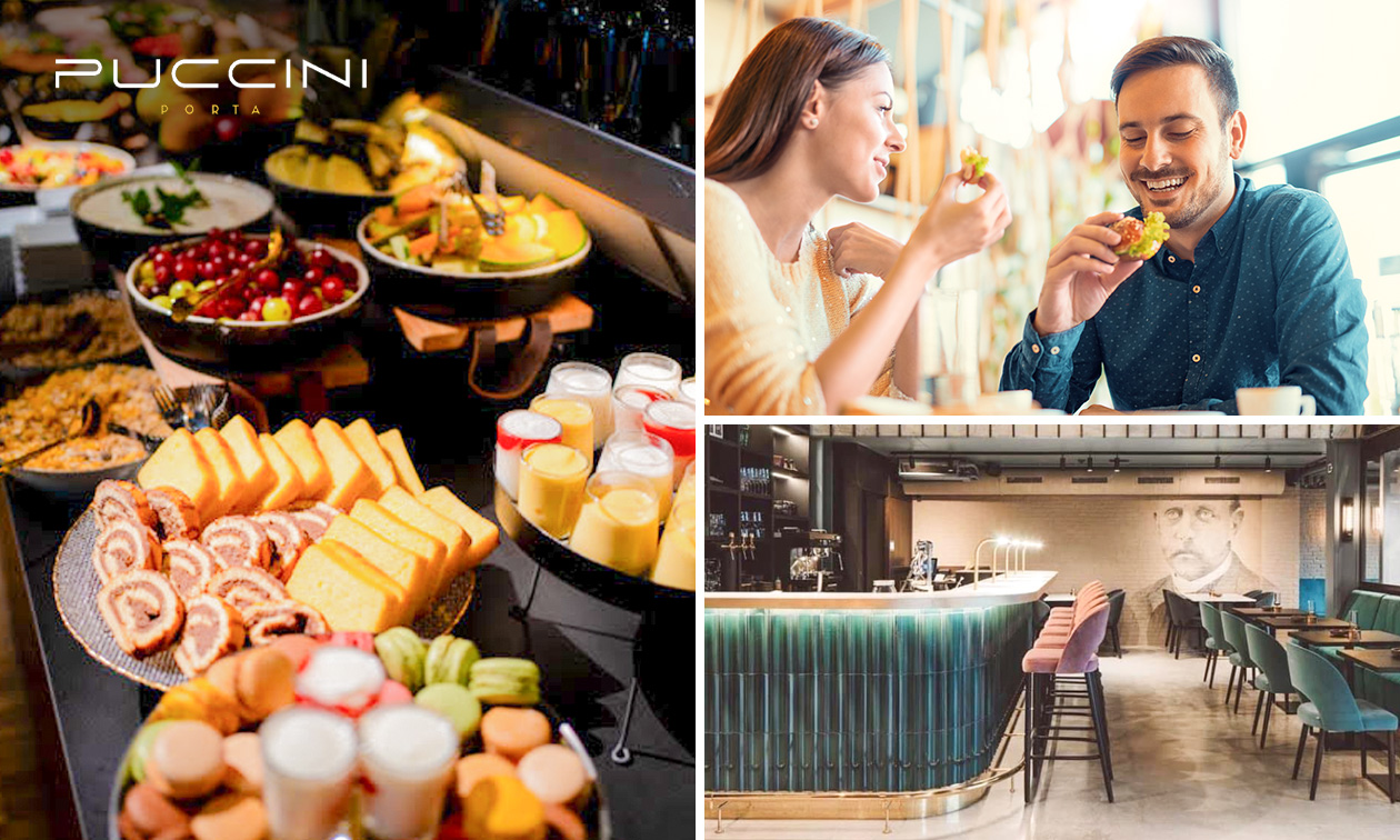Ontbijtbuffet + glaasje bubbels bij Puccini Porta