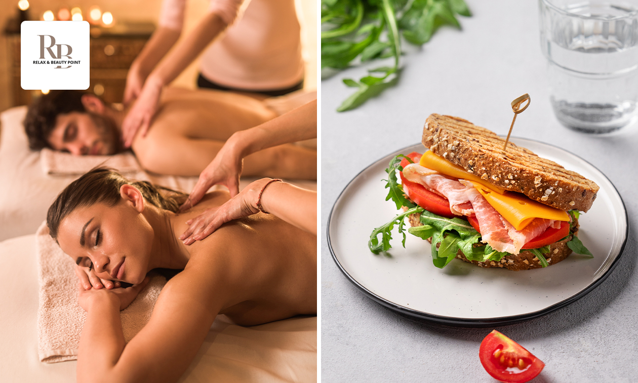 Duo-verwenarrangement + luxe 2-gangen keuzelunch + 2 drankjes naar keuze