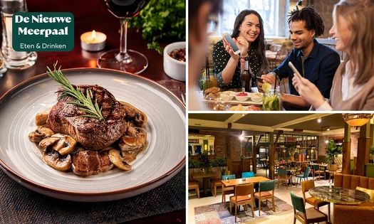 3-gangendiner à la carte bij Restaurant De Nieuwe Meerpaal
