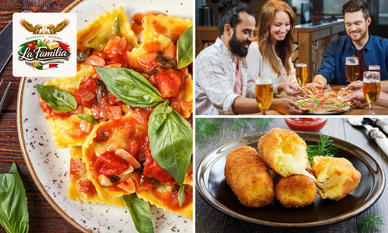 Italiaans 3-gangen keuzediner bij Restaurant La Familia