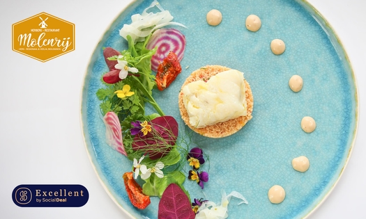 5- of 6-gangendiner van de chef + amuse + brood bij Herberg Restaurant Molenrij