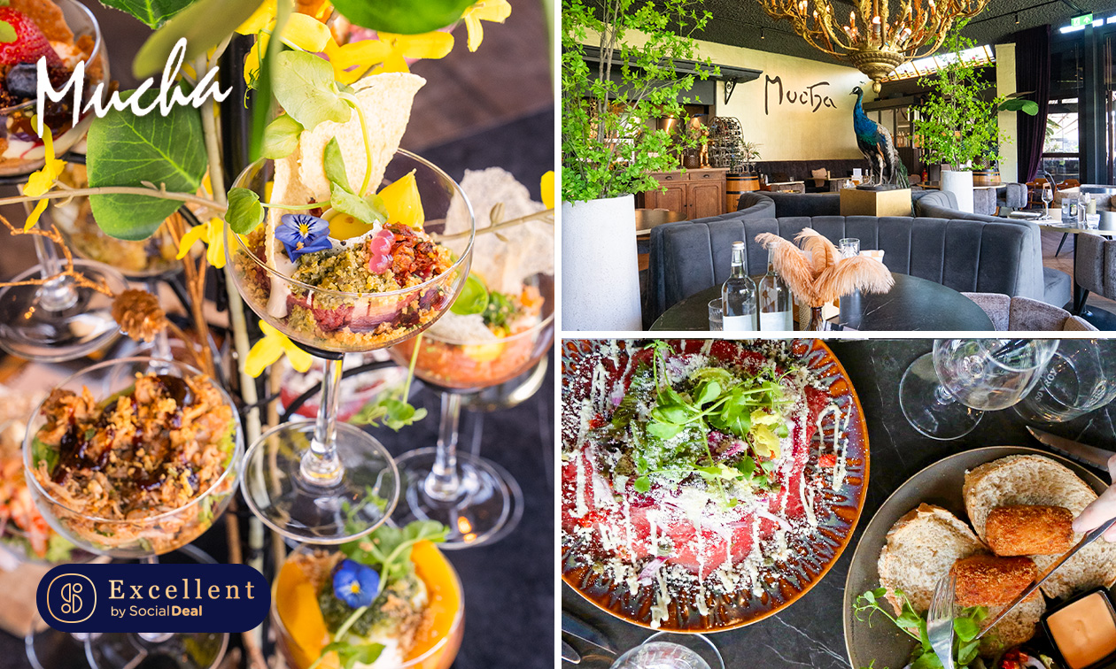2-gangen keuzelunch of Mucha's Lunchboom bij Restaurant Mucha