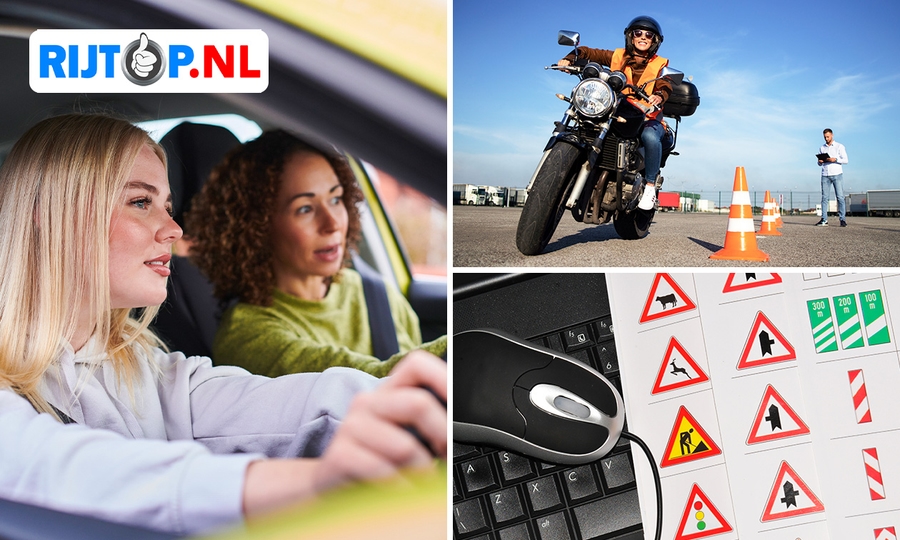 Motor- of autorijlespakket naar keuze