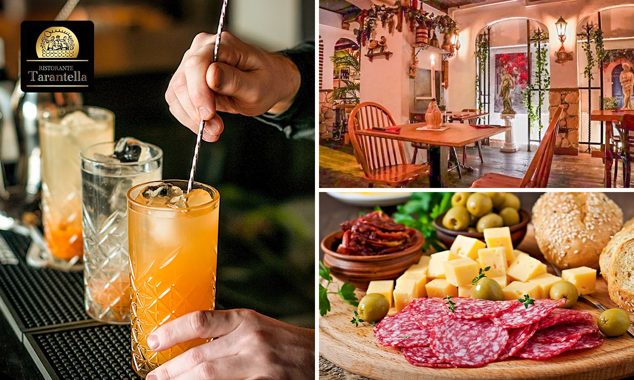 High cello of high cocktail + borrelplank bij Pizzeria Tarantella High cello of high cocktail + borrelplank bij Pizzeria Tarantella